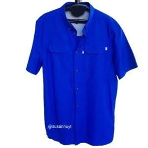 FIELD & STREAM Fishing Outdoor Cobalt Blue Button Down Shirt